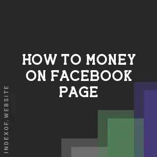 How to Money on Facebook Page
